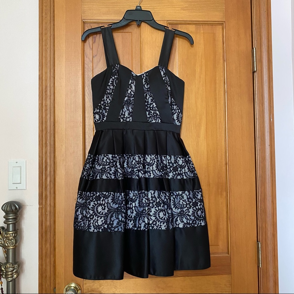 “Betsy & Adam” Black & Lace Dress